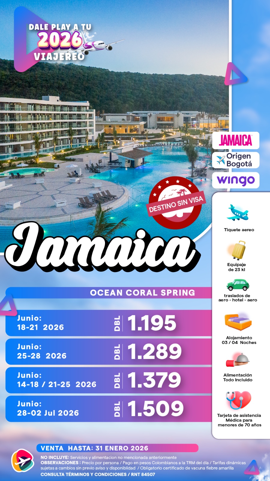 OFERTAS JAMAICA
